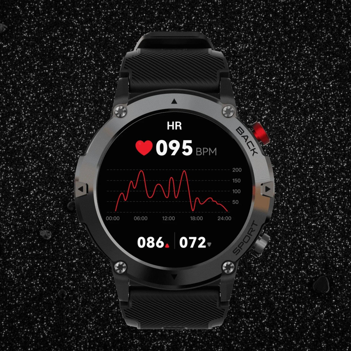 ZE Active Smartwatch Heart Rate Monitoring
