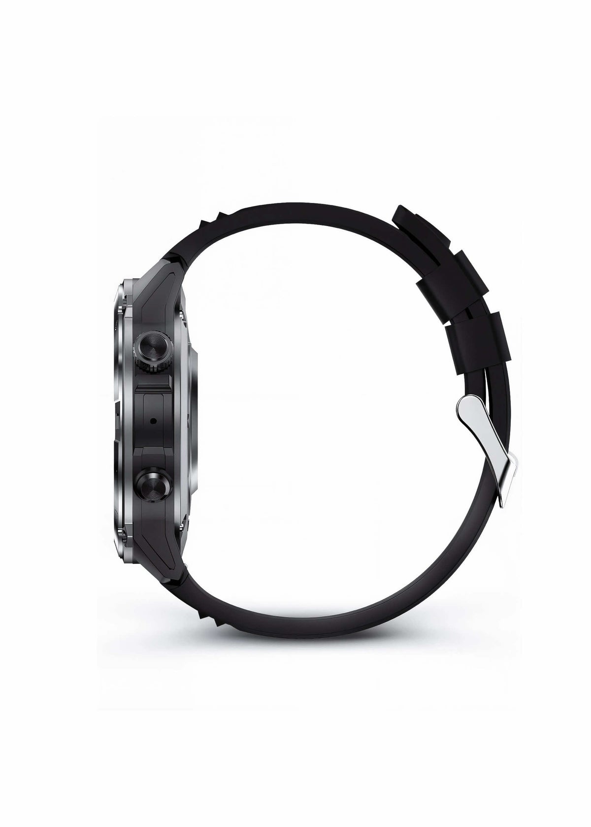 ZE Force Black smartwatch on a white background